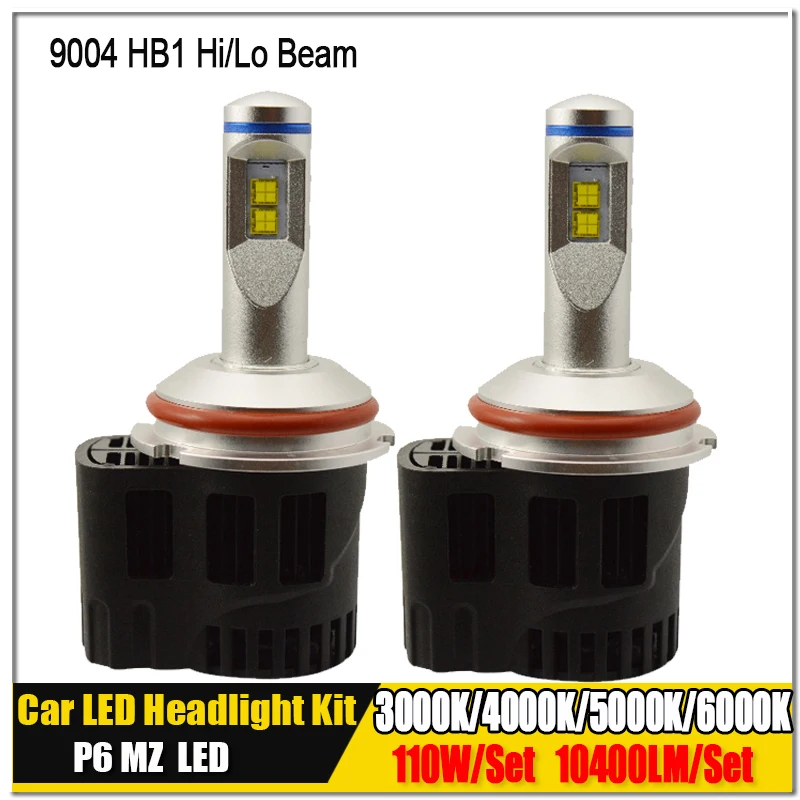 

1Set 9004 HB1 Hi Lo 110W 10400LM P6 MZ Car LED Headlight Conversion Kit Canbus Auto Head Fog DRL Lamp Bulb Light 12V 24V 30V