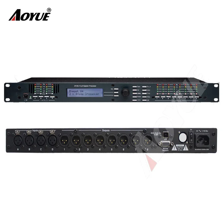 

DSP 4.8 Digital dr DSP Speaker Management Audio driverack Processor 4 In x 8 Out DSP Audio Processor driverack with USB