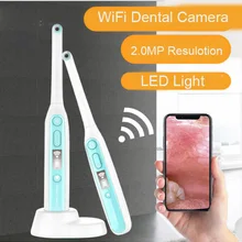 Wi-Fi беспроводная стоматологическая камера HD интраоральный эндоскоп с 8 светодиодные фонари инспекции Для Стоматолог видео в режиме реального времени стоматологические инструменты
