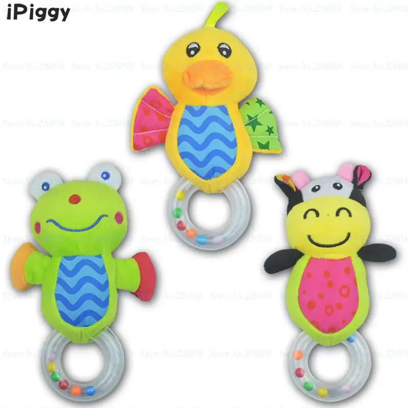 IPiggy Новый дизайн детские погремушки колокольчики животных плюшевые игрушки