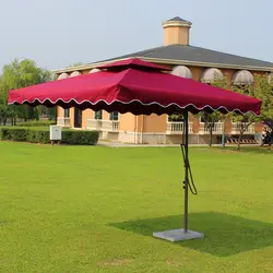 2,2x2,2 м сталь гладить открытый зонтик сад Защита от солнца зонтик чехол для садовой мебели (без каменная основа)