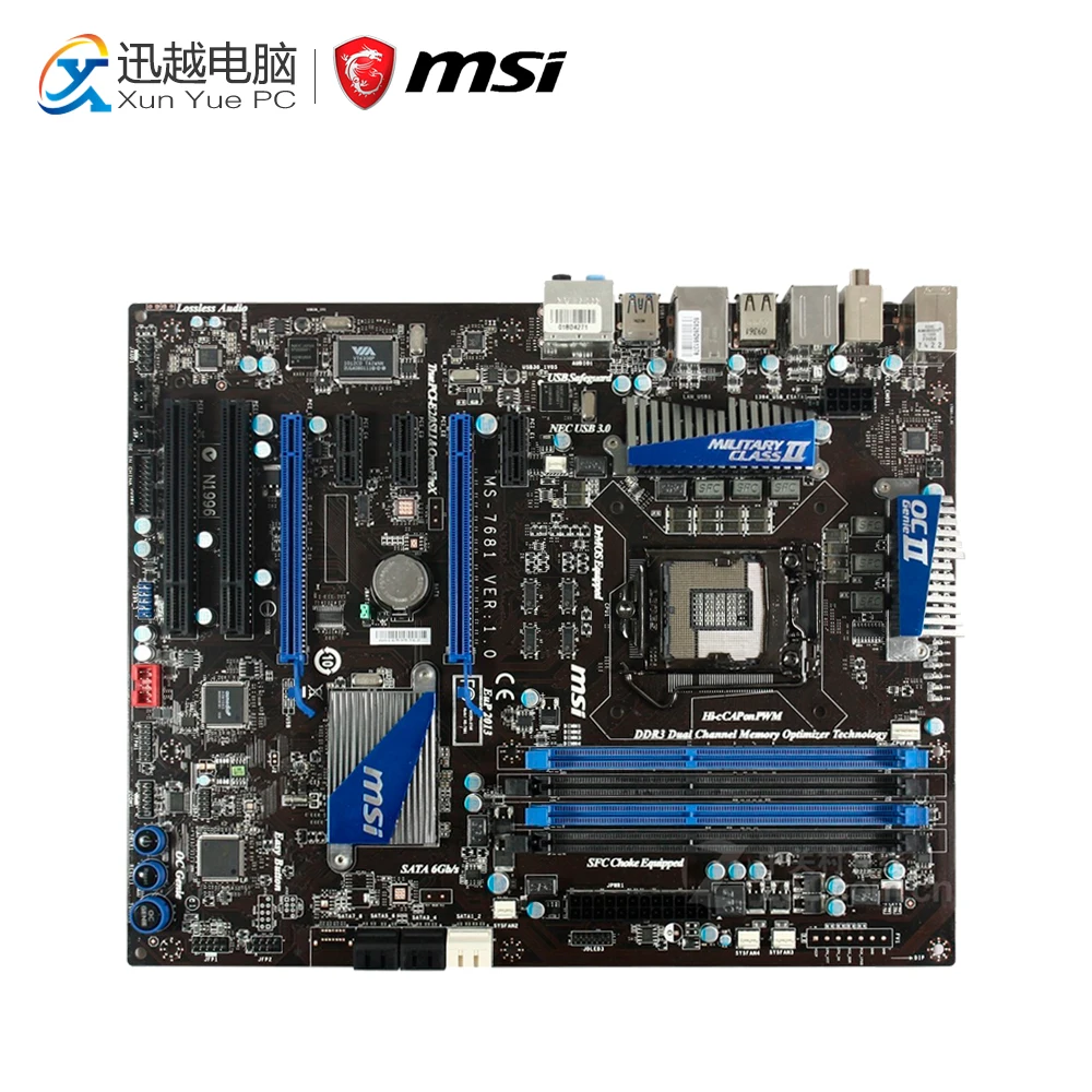 

MSI P67A-GD55 Desktop Motherboard P67 Socket LGA 1155 i3 i5 i7 DDR3 32G SATA3 USB3.0 ATX