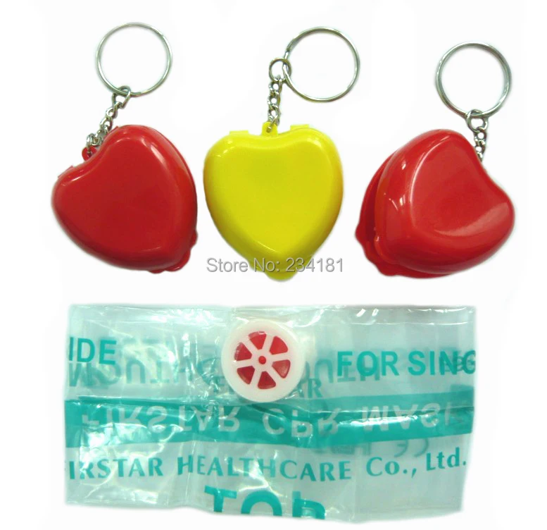 cpr face shield Artificial respiration emergency mask cpr keychain kit