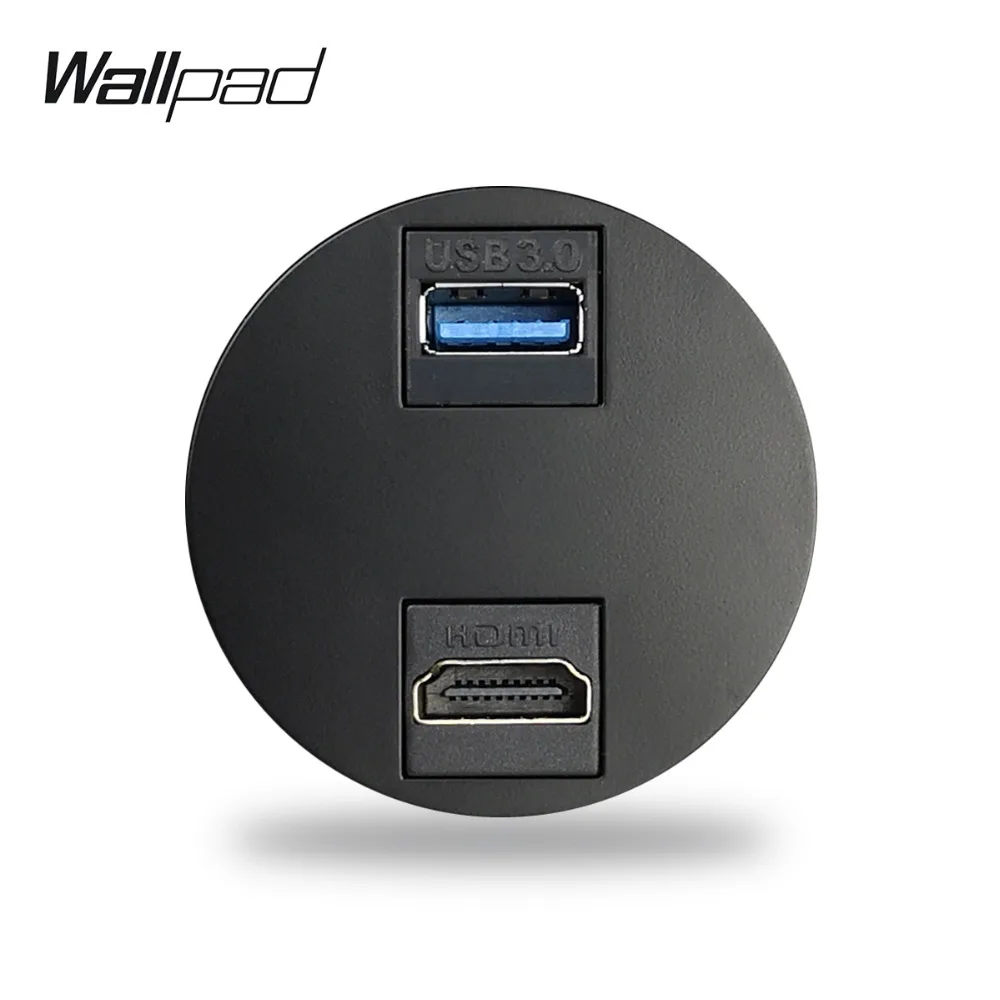 Wallpad L6 5 цветов HDMI USB проводка расширения розетка модульная DIY Бесплатная