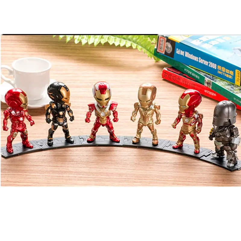 

6 styles the Avengers The Iron Man Action Figure Marvel's the Avengers 4 Model Toy Car & Room Decoration Toys