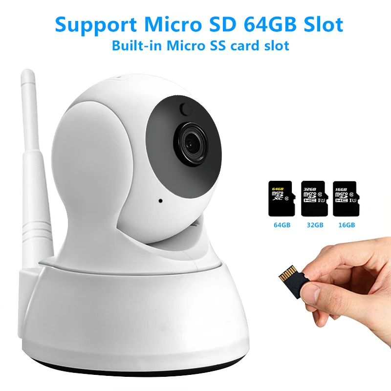 Ip-камера для домашней безопасности двухсторонняя аудио HD 720P Беспроводная мини-камера 1MP ночного видения CCTV WiFi камера детский монитор