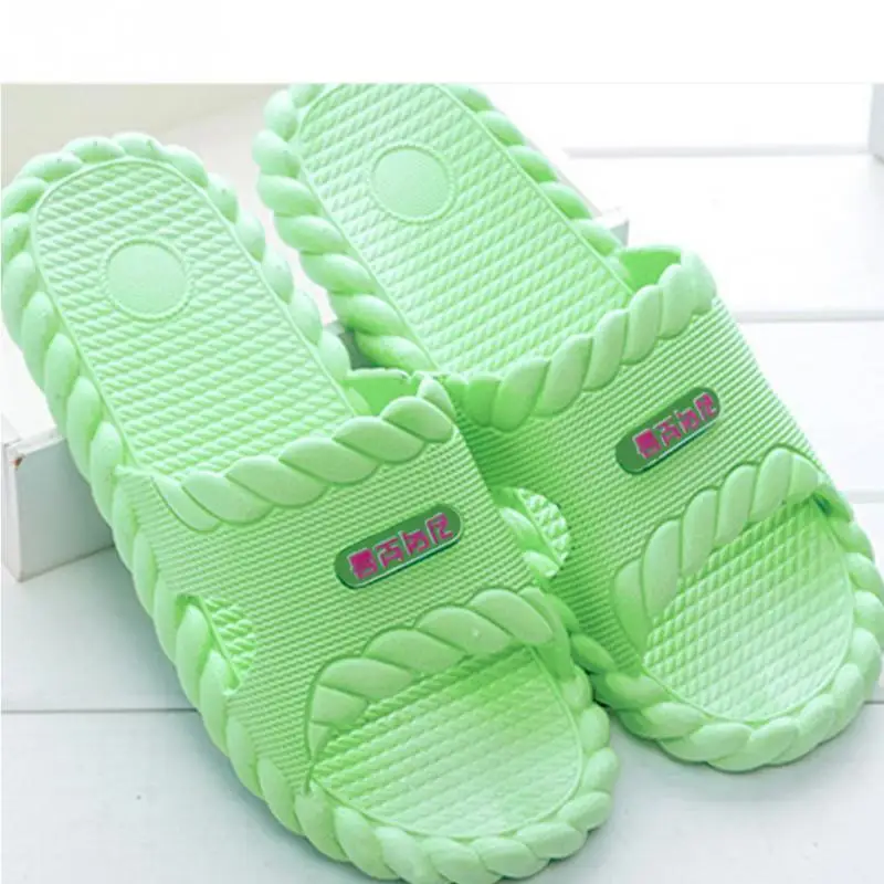 

2018 New Female Women Candy Color Flat Slippers Home Shower Slippers Summer Sandals Non-slip Indoor & Outdoor Shoes