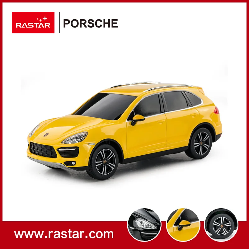 Rastar лицензированный 1:24 Porsche Cayenne Turbo игрушка с дистанционным управлением Новая игрушка маленькая машинка на радиоуправлении 46100 - Цвет: Цвет: желтый