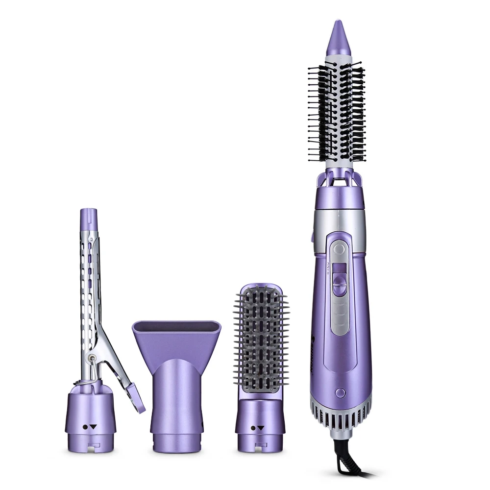 

Hair Styling Tool Set 5-in-1 Electric Dryer Curler Brush Comb Multifunction Replaceable head Design Hair Style Set