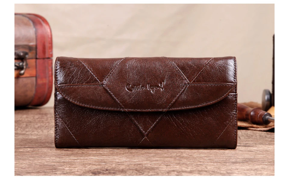 Cobbler Legend бриллианты Лоскутная Натуральная кожа кошелек подарок на день рождения для женщин кошелек клатч дизайнеры бренд кошелек для женщин