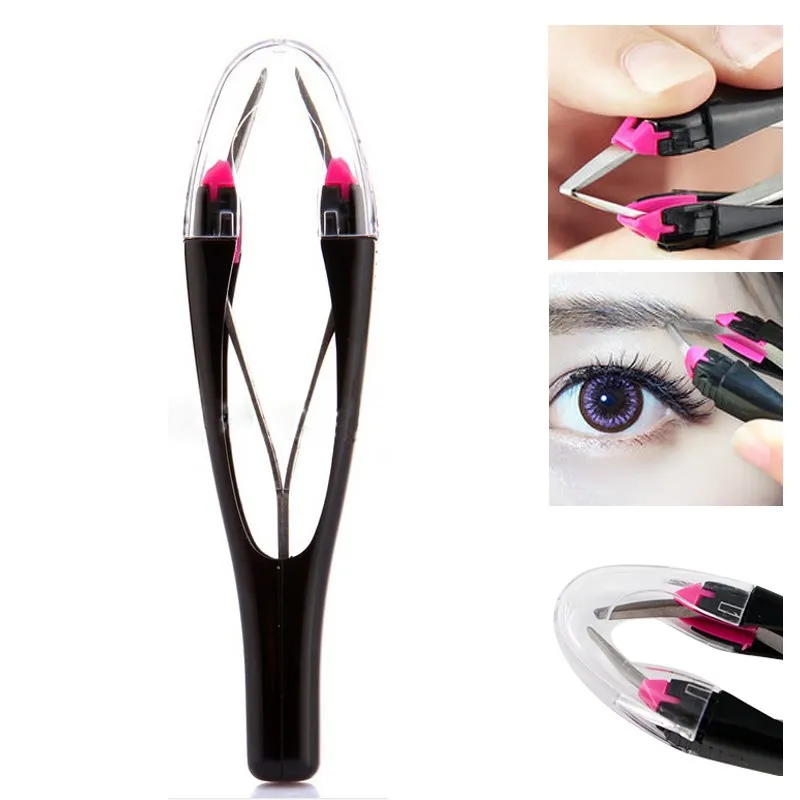 Automatically Eyebrow Tweezer Retractable Non slip Eyelashes Extension