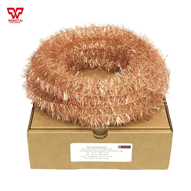 Buy 22m/box UK FRASER 801 Copper Anti Static Tinsel