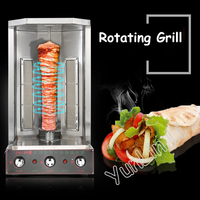 Gas Barbecue Grill Brazil Automatic Rotating Machine BBQ
