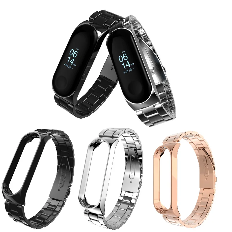 Для Xiaomi Band 4 или 3 Смарт браслет металлический ремешок часы сменный xiomi xiaomi