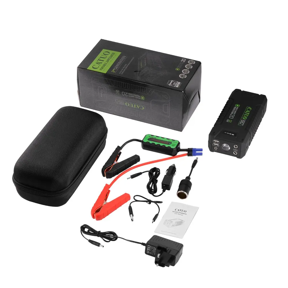 

CATUO 12V 1000A Portable Safe High-temperature Resistance Multifunction Jump Starter With 20000mAh Capacity LED Light