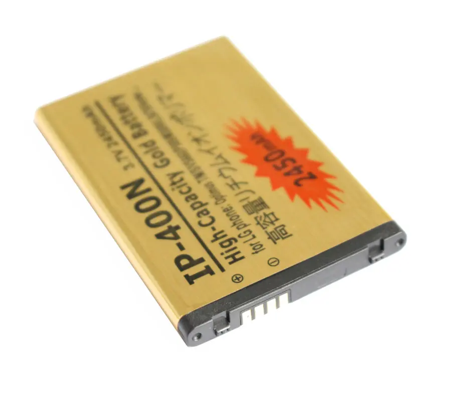 10 шт./лот 2450 мАч IP 400N Золотой Сменный аккумулятор для LG Optimus T/M/S/VS660 P509 MS690 LS670 GW880 LN740