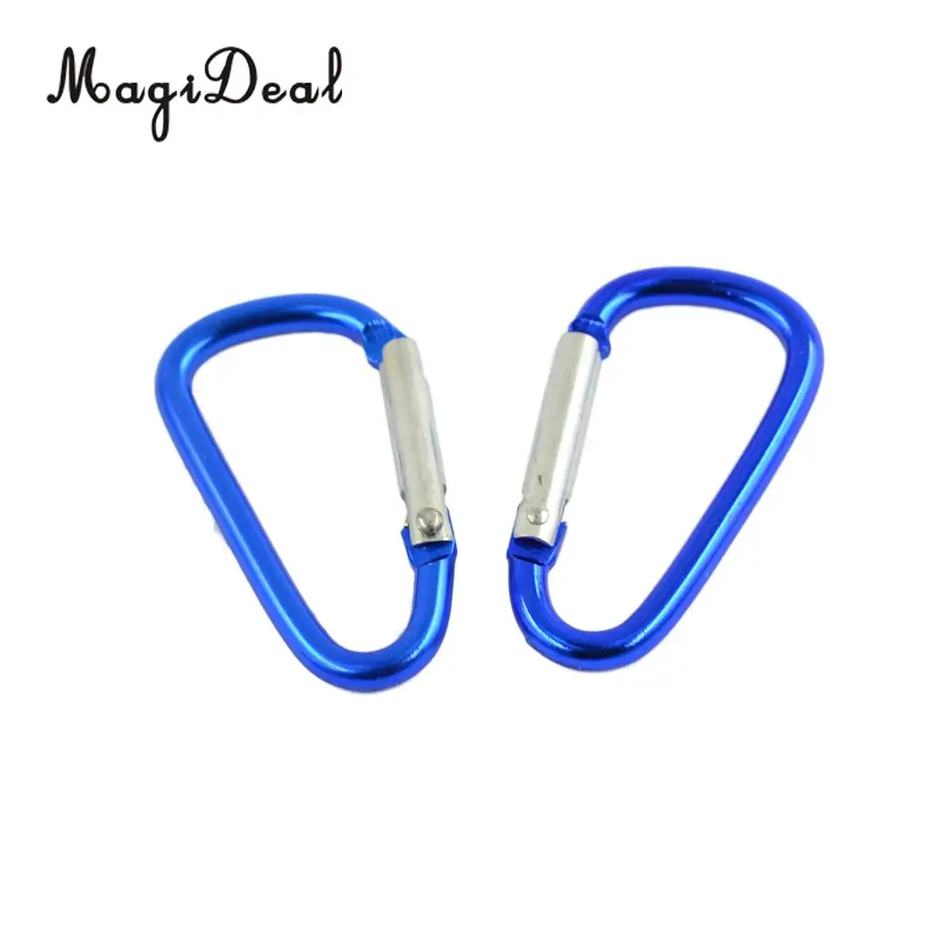 MagiDeal 20pcs Mini Climbing Carabiner Buckle Snap Spring Clip Hook Keychain for Travell Rafting Boating Bag Outsoor Hiking Acce