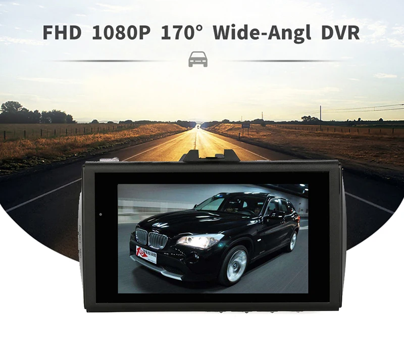 Bluavido Full HD 1080p Автомобильный dvr dash камера ADAS WDR ночного видения с задняя камера P 720 авто видео рекордер цикл запись g-сенсор