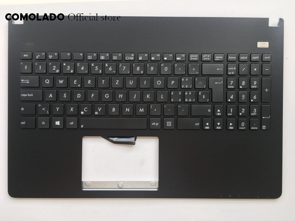 SW швейцарская клавиатура для ASUS X501 X501A X501U X501EI X501X X501XE черная с подставкой верхняя