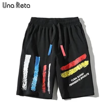 Una Reta шорты мужские новые летние шорты мужские уличные хип-хоп модные повседневные шорты с принтом по колено