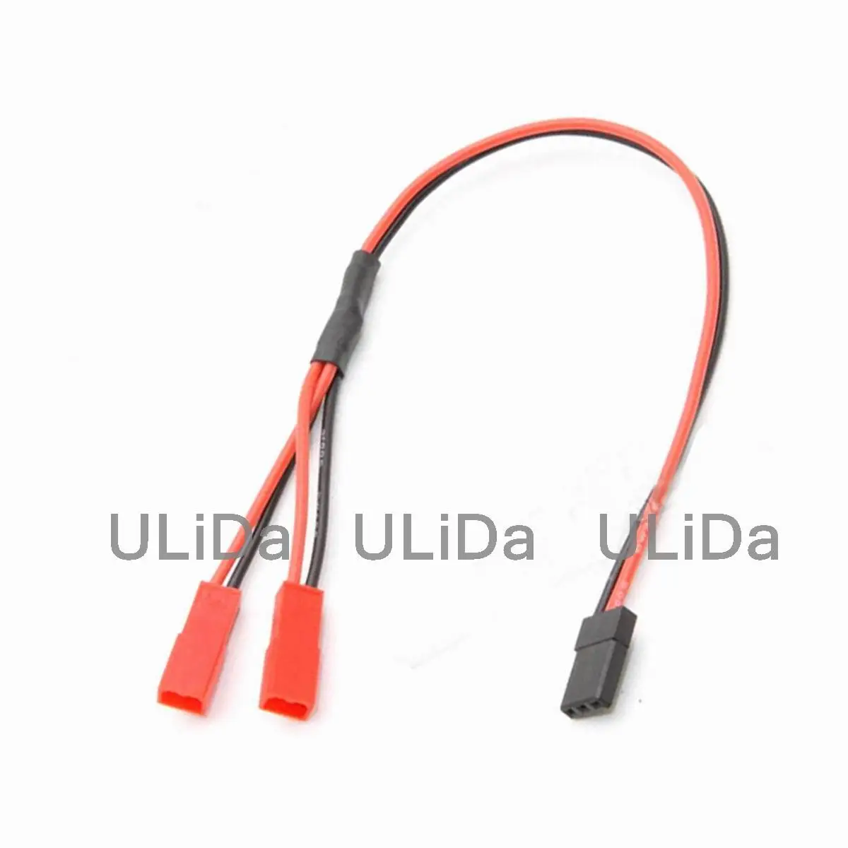 JR Plug to JST 1 to 2 RC Dual Battery Extension Parallel Cable Adapter