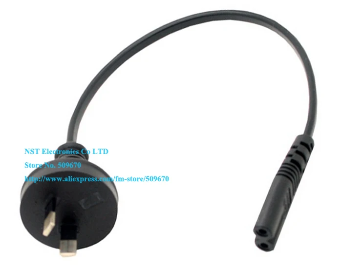 

SAA 2Pin Male to IEC 320 C7 Female Power Adapter Cable For Notebook About 20CM/Free Shipping/2PCS