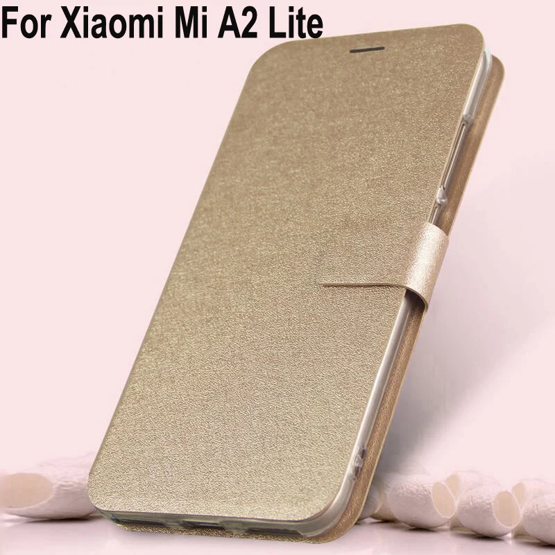 

For Xiaomi Mi A2 Lite case PU leather Sillcon case coque flip Magnetic Closure back Cover For Mi A2 Lite A2Lite case shell