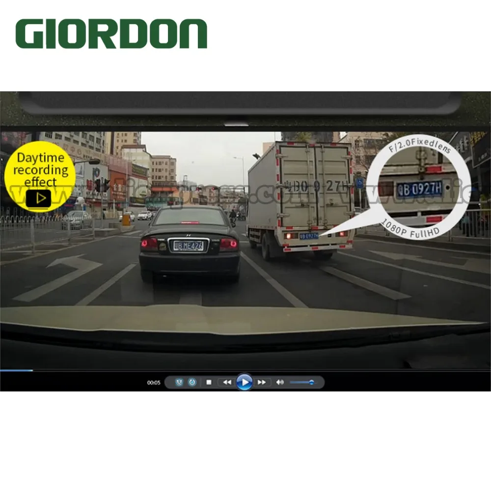 Автомобильный видеорегистратор Full HD 1080P DVR 170 градусов широкоугольный приборная