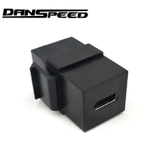 DANSPEED USB-C 3,1 type-C соединитель Keystone вставка мама-мама настенная пластина пустая панель черная