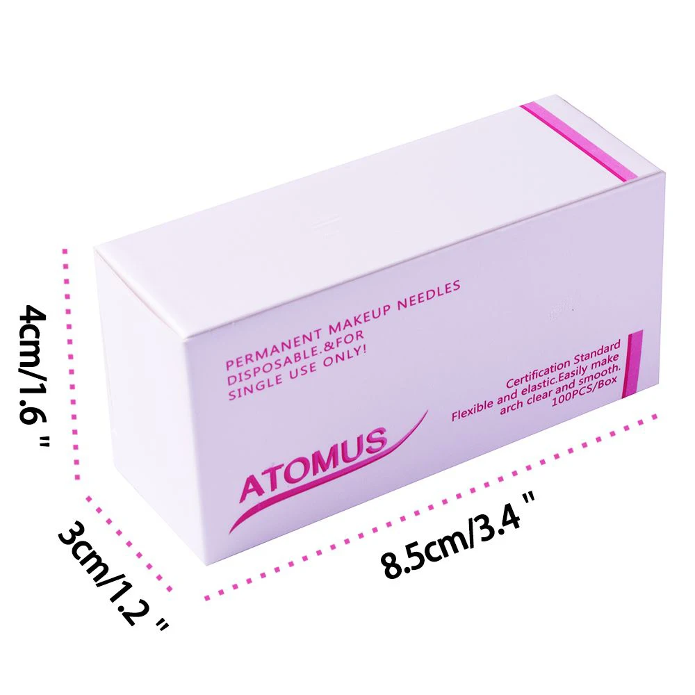 Иглы для татуажа ATOMUS одноразовые стерилизуемые иглы перманентного макияжа