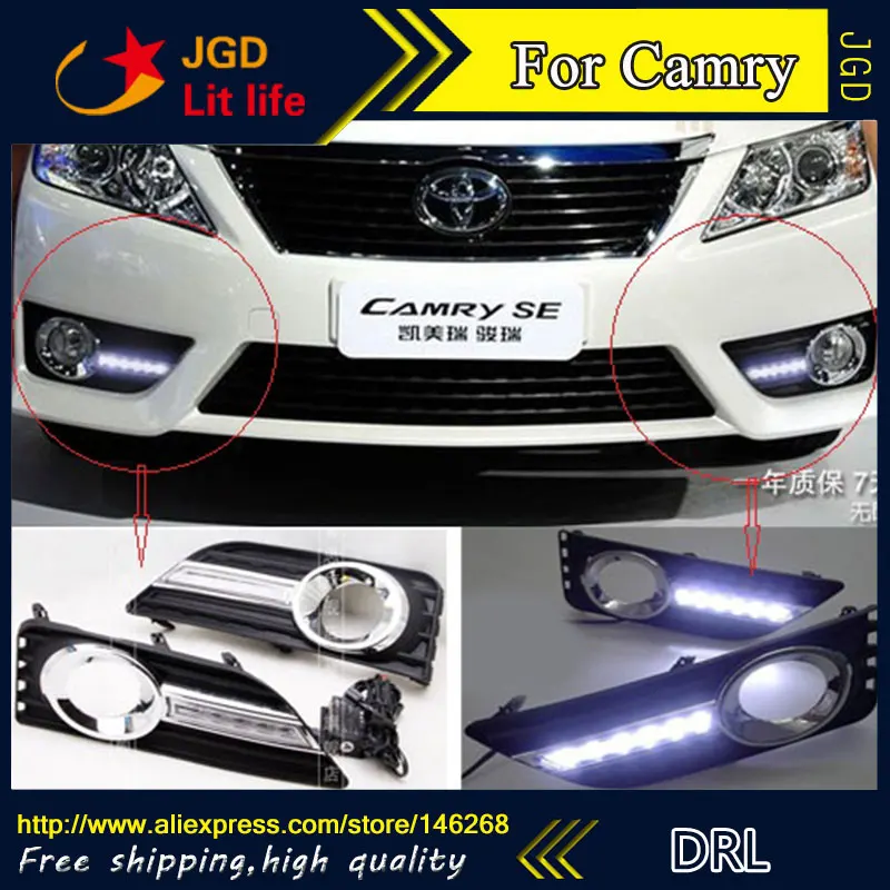 Free shipping ! 12V 6000k LED DRL Daytime running light for Toyota