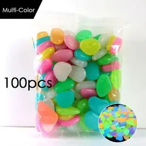 Luminous Glow In The Dark Pebbles (100 Pieces)