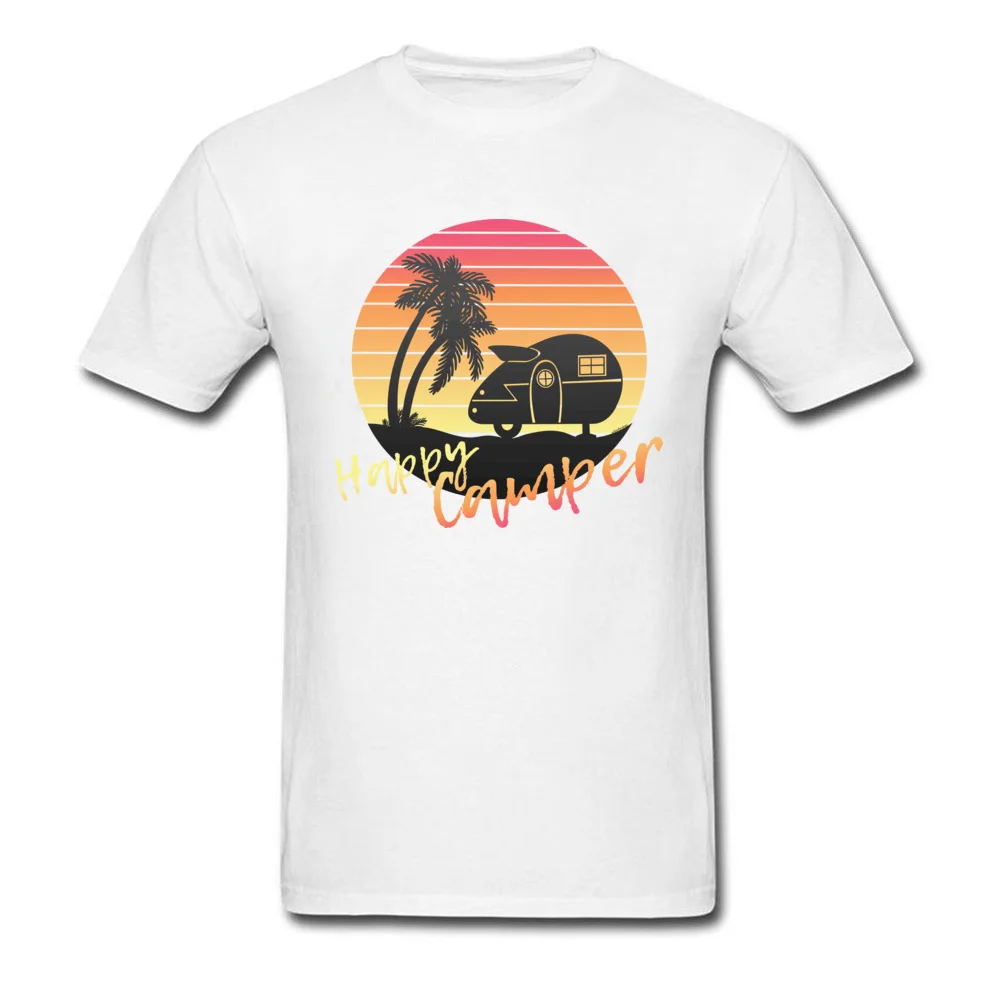  Comics Tops Tees Fashion Short Sleeve Mens T-shirts TpicOriginaltitle Customized Fall Tee Shirts Crew Neck Top Quality Happy Beach Camper white