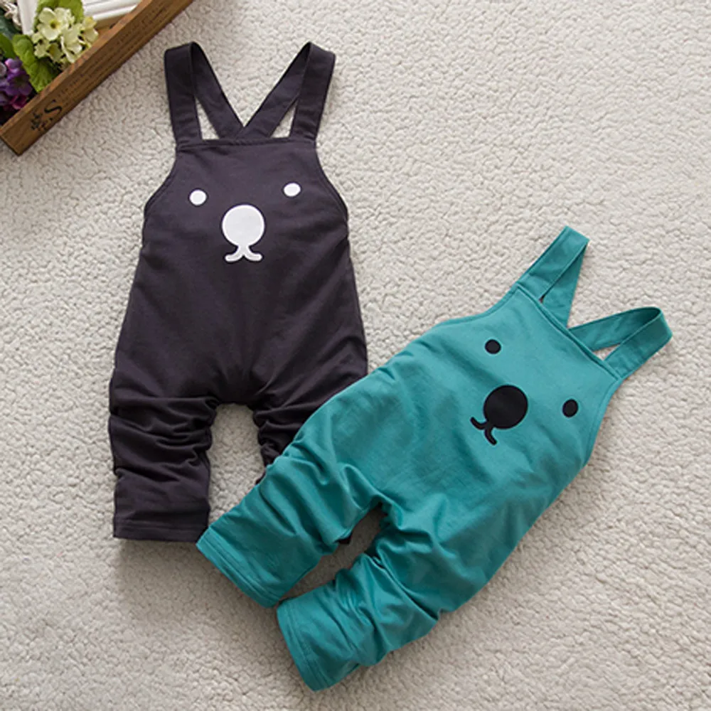 

Baby Girl Summer Overalls Toddler Kids Baby Girls Strap Rompers Cartoon Bear Overalls Rompers Jumpsuit Harem Pants Trousers