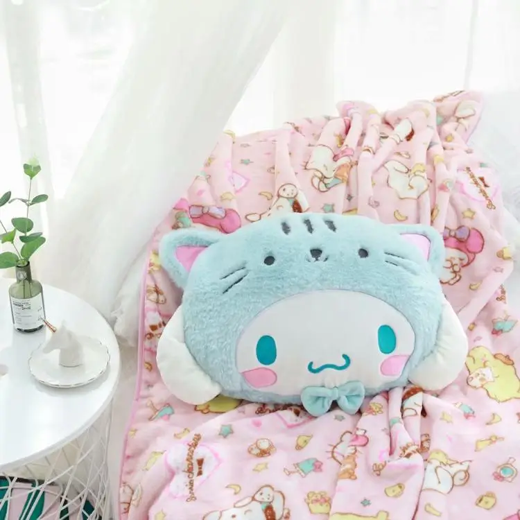 Мультфильм Cinnamoroll персонажи Little Twin Stars Мягкие плюшевые игрушки кондиционер теплое Одеяло на день рождения Рождественский подарок#1278