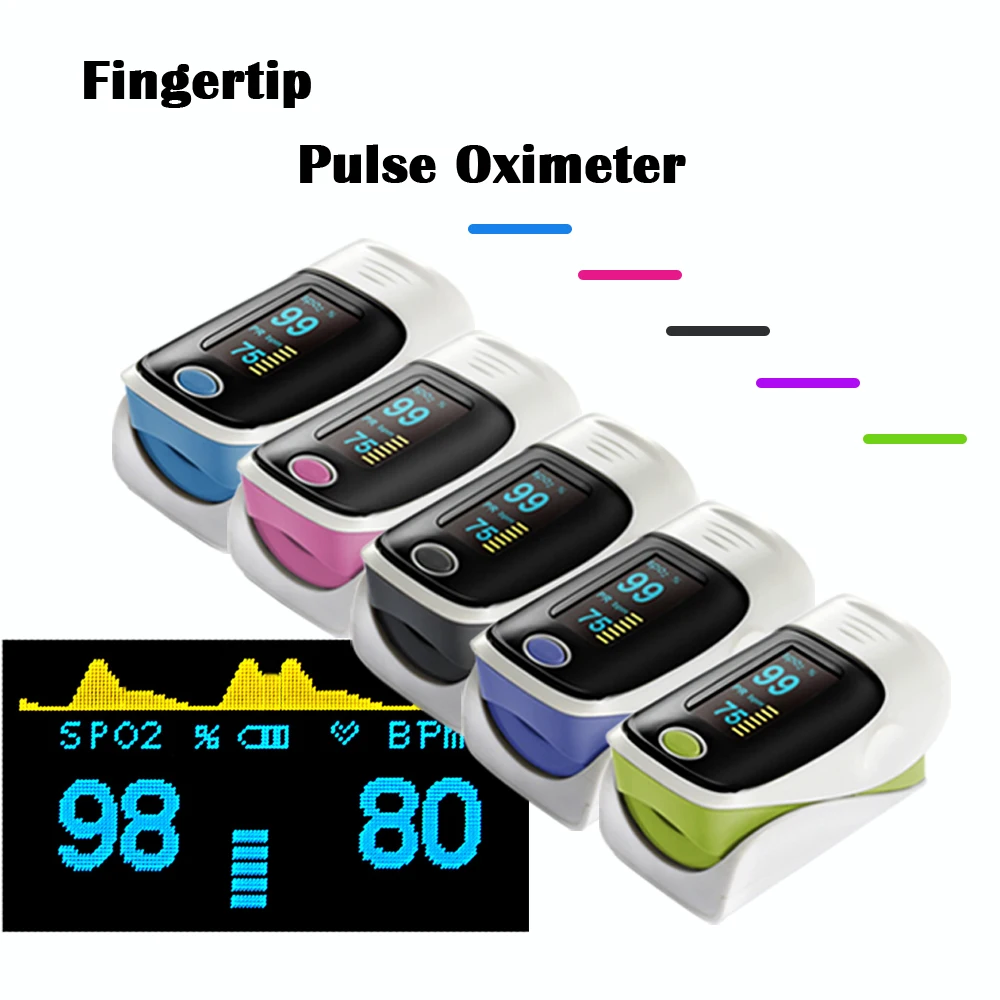 

Dual Alarm***Colorful fingertip pulsioximetro oxymetre ossimetro pulse oximeter SPO2 PR oximetro monitor 6 Display Modes