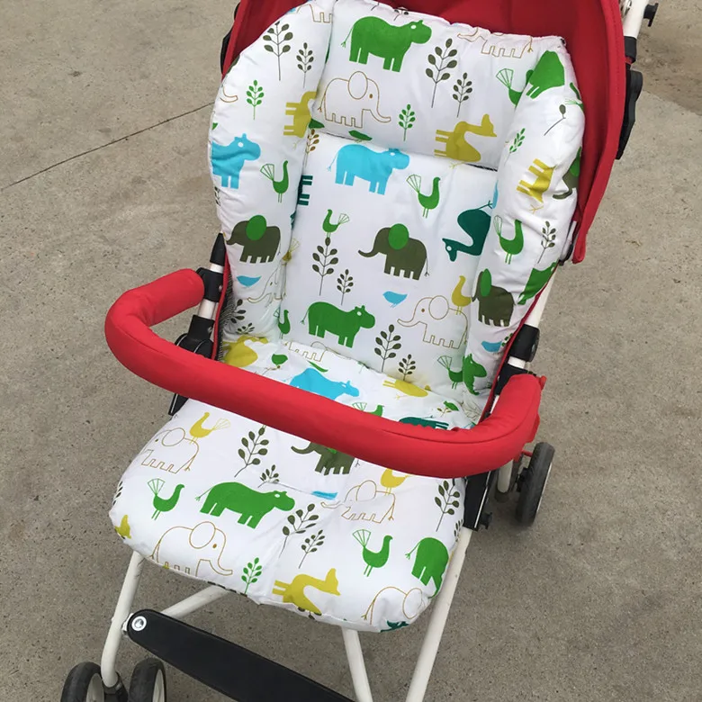 Новинка года, брендовая детская складная прогулочная коляска для малышей и новорожденных, подкладка для коляски, мягкая подкладка для коляски с изображением животных