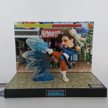 Street Fighter Chun Li Фигурки ПВХ 170 мм Освещение Ноги Японский Аниме Фигурки Игры Конструкторы