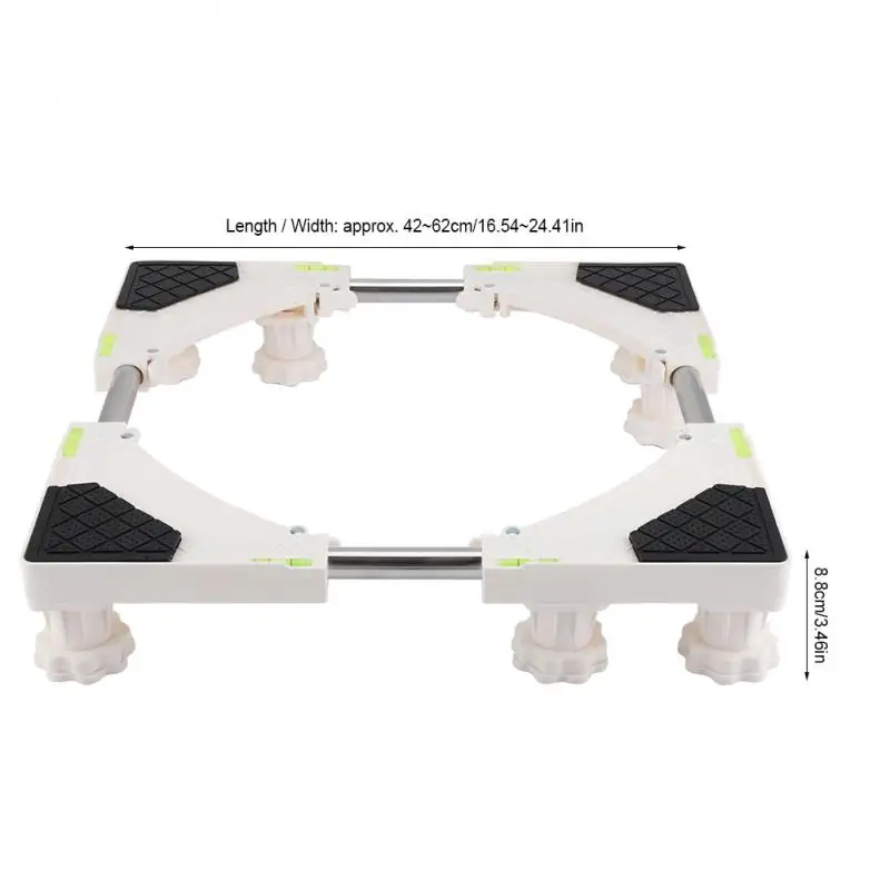 Высокое качество Сверхмощный 4 8 футов регулируемая подставка для стиральной машины подставка для холодильника на колесиках кронштейн для дома Strage Rocks - Цвет: 8 feet