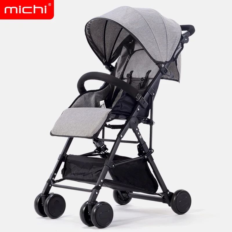 

4.1kg Baby stroller ultra light portable can sit folding high landscape baby stroller bb hand push umbrella car