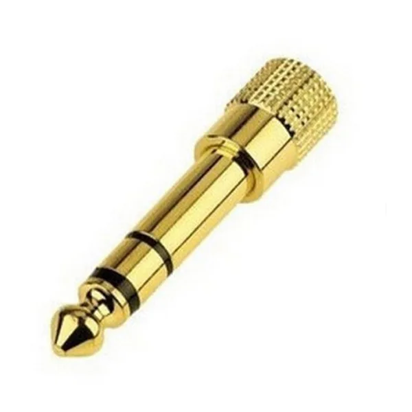 

Angle 6.35 to 3.5 Jack 6.35mm 1/4" Male To 3.5mm 1/8" Female Audio Adapter Stereo Connect Converter For Headphone Microphone