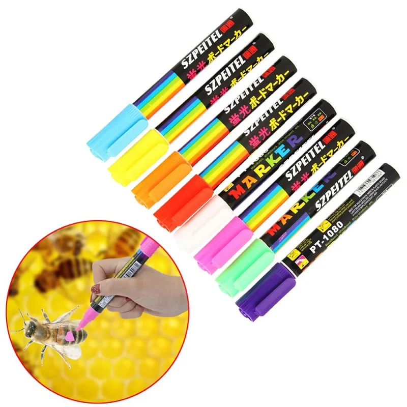 

Queen Bee Marker Pen Set Highlighter Queen Bee Marking Mark Plastic Markers Pen Bee Tools Beekeeping Bees Tools