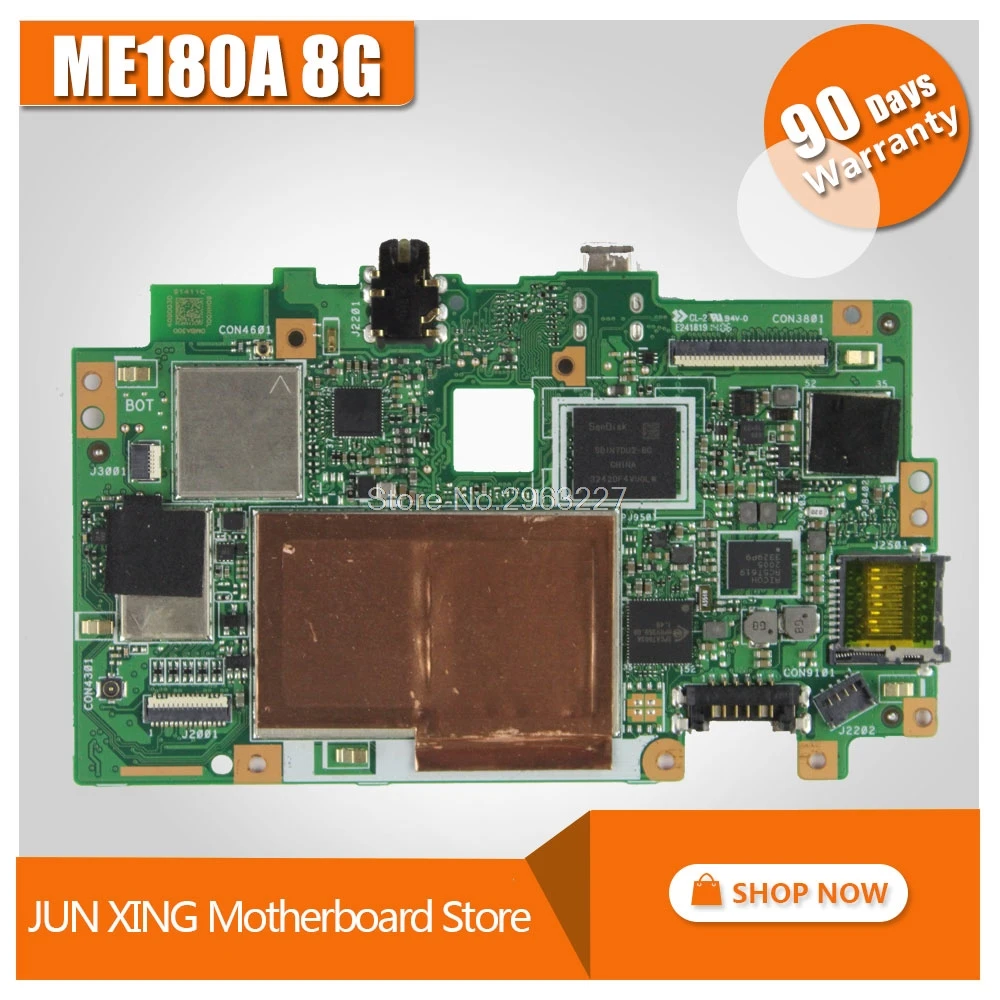 

Original Mainboard for Asus MeMO Pad 8 ME180A 8G ME180 tablet computer PC motherboard 100% test