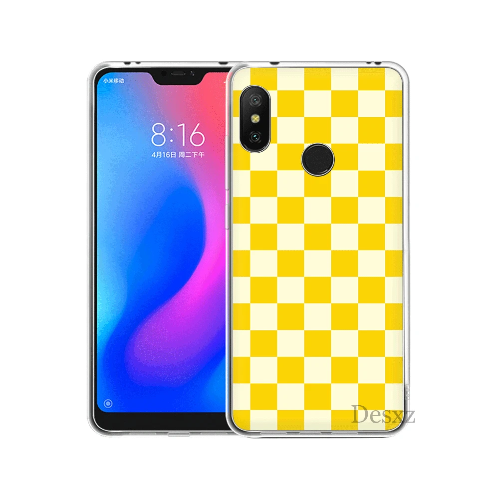Клетчатый чехол для Xiaomi Mi 6 8 Lite SE A1 A2 5X 6X Mix 2S F1 9 9se MAX 3|Чехлы-накладки| |