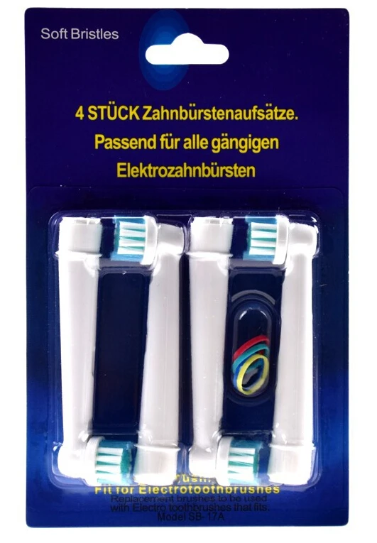 48 шт. 12 упаковок электрическая зубная щетка головка для Braun Vitality Oral B SB 17A/EB17 4