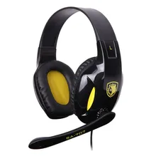 2015 New SA 707 Stereo Gaming Headset Wired Headphone Headband Earphone with Mic Volume Control for