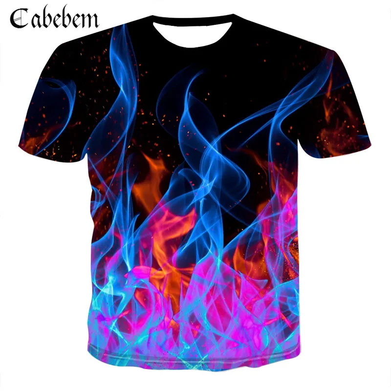 

New summer t-shirts for men 3d-printed smog-printed tshirts digital printed t shirts for men/women casual short-sleeved new tops