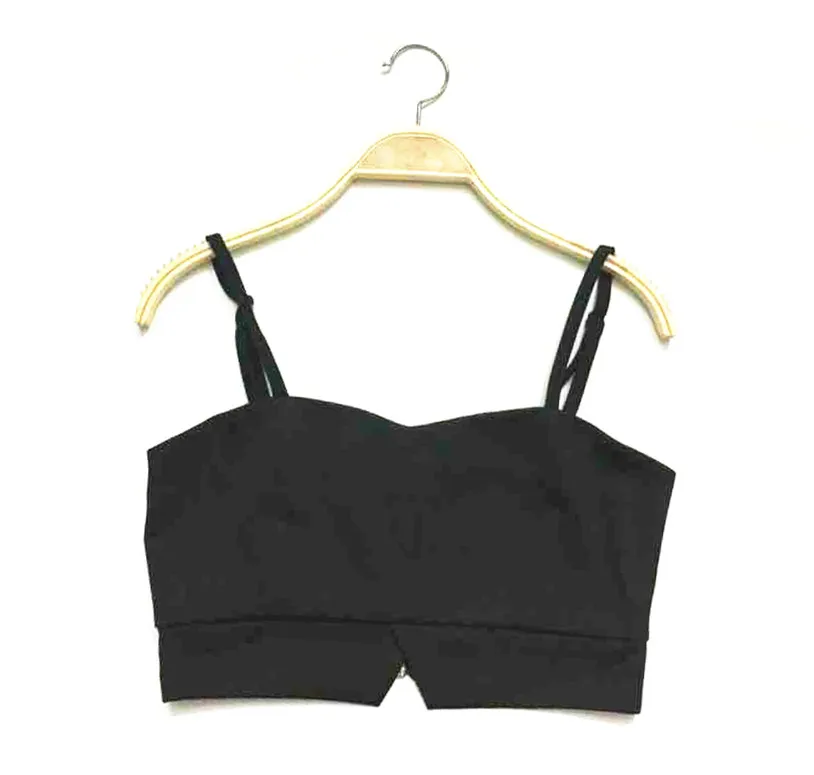 S~ L Bralet на бретелях женщин Cami Crop Топы женщин Harajuku топик-бюстье Корсет без косточек Топ