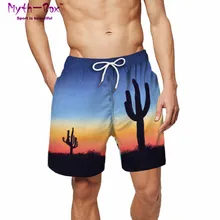 Summer Men Beach Shorts Water Sports Pant Plants 3D Print Male Loose Gym Running Shorts Vacation Trunks Swim Surf Board Swimwear
