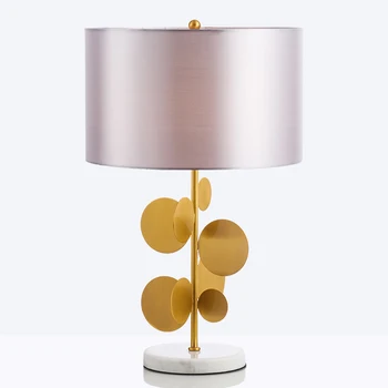 

led e27 Postmodern Iron Marble Fabric LED Lamp.LED Light.Table Light.Table Lamp.Desk Lamp.LED Desk Lamp For Bedroom Office